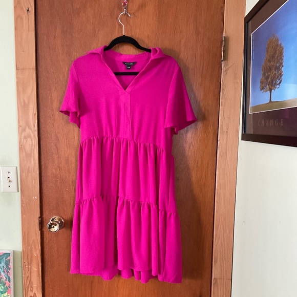 Nwot pink tier dress - Picture 1 of 3